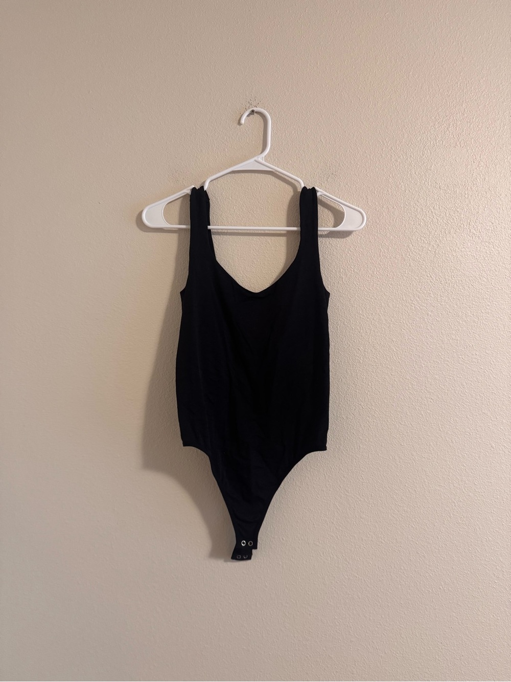 Free People Black Scoop Bodysuit